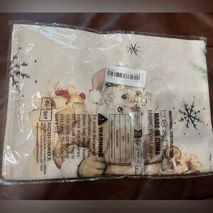 NIP Santa Christmas Table Runner 13”x72”